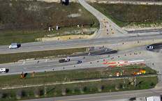 Aerial view of SR 555 Spirit Lake Rd. to Bomber Rd.